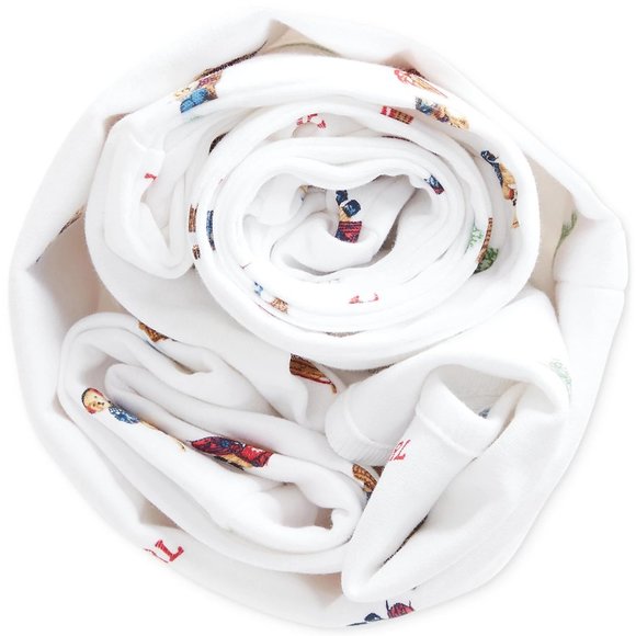 $75 Ralph Lauren Polo Bear Baby Infant Hat Bib Coverall 4-pcs Gift Bag Set 6M - Picture 4 of 4